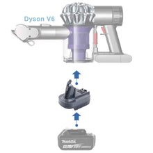 Load image into Gallery viewer, Makita 18V to Dyson V6 Battery Adapter