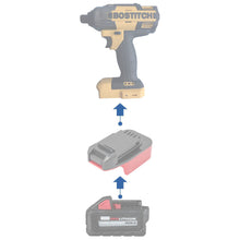 Load image into Gallery viewer, Milwaukee 18V to Bostitch 18V Battery Adapter