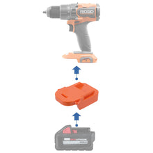 Load image into Gallery viewer, Milwaukee 18V to RIDGID 18V Battery Adapter