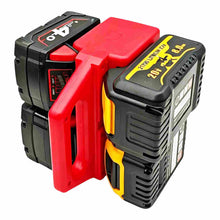 Load image into Gallery viewer, 4-Bank Battery Holder & Carrier for Milwaukee M18 18V Batteries