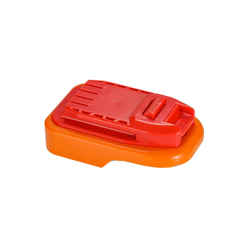 AEG 18V to Stanley V20 battery adapter - three-quarter view