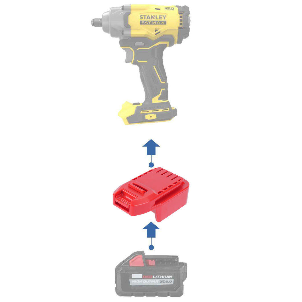 Milwaukee 18V to Stanley V20 Battery Adapter