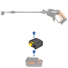 Load image into Gallery viewer, Black and Decker 20V to WORX 20V (US/Canada, 6 Pins) Battery Adapter
