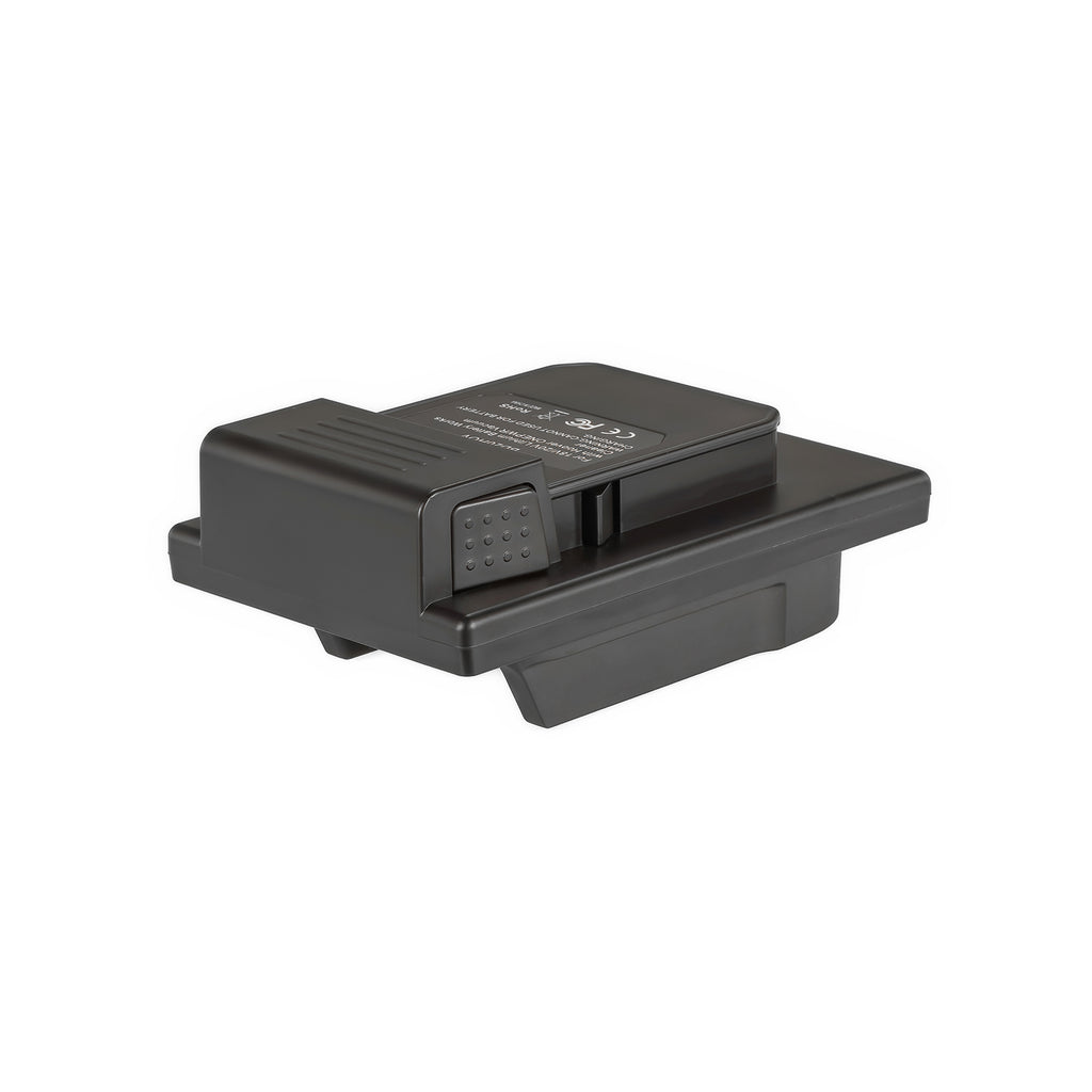 Black and Decker 20V to Hoover 20V ONEPWR battery adapter - Hoover tool-side connection, raised contact block, release catch