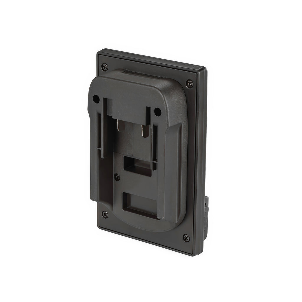 Black and Decker 20V to Hoover 20V ONEPWR battery adapter - battery-side connection, rail channel with copper terminal blades