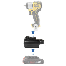Load image into Gallery viewer, Bosch (Blue) 18V to DeWalt 12V Battery Adapter
