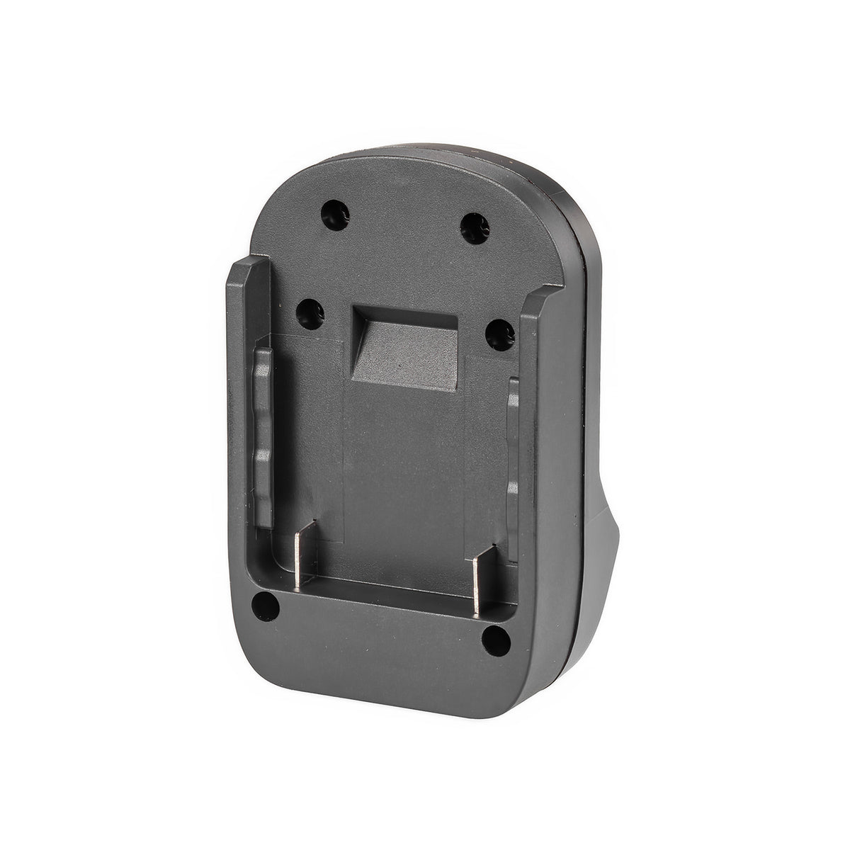 Bosch 18V GBA (Blue) to Metabo CAS 18V battery adapter - battery-side connection, twin copper contacts, guide rails