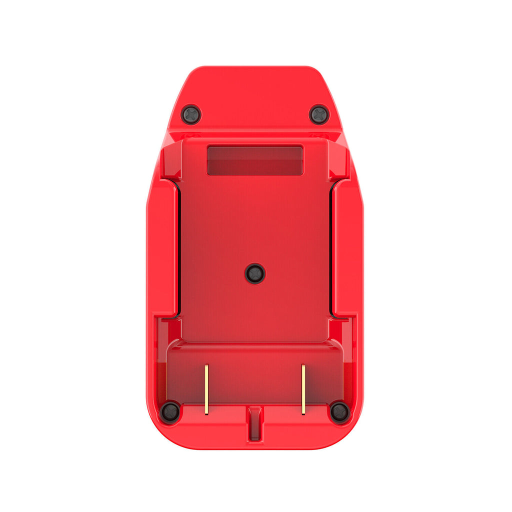 Craftsman 20V to Craftsman 20V Bolt-On battery adapter - battery-side connection with twin copper blades and side rails