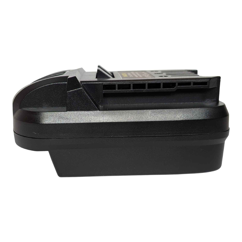 Craftsman 20V to SKIL 20V PWR CORE battery adapter - side view showing both connections