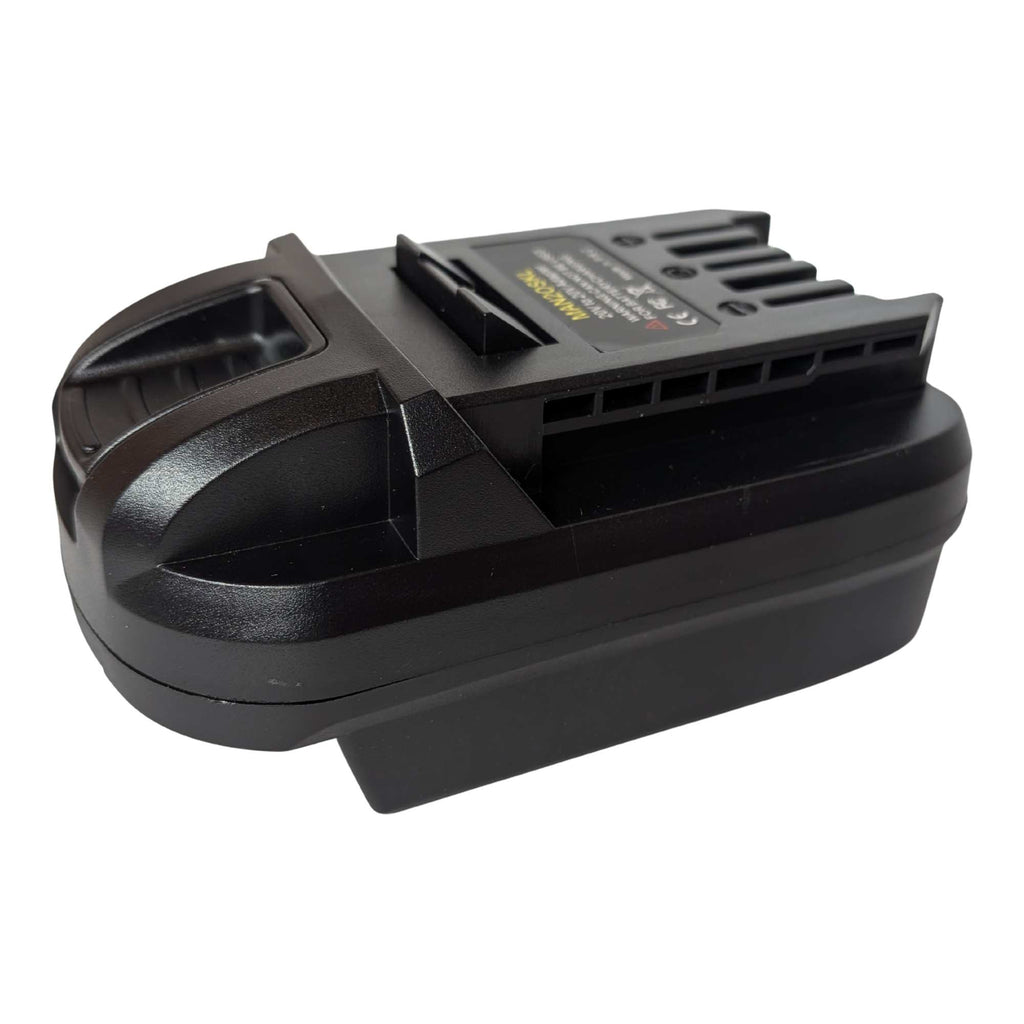 Craftsman 20V to SKIL 20V PWR CORE battery adapter - SKIL tool-side connection, ribbed release catch at the nose
