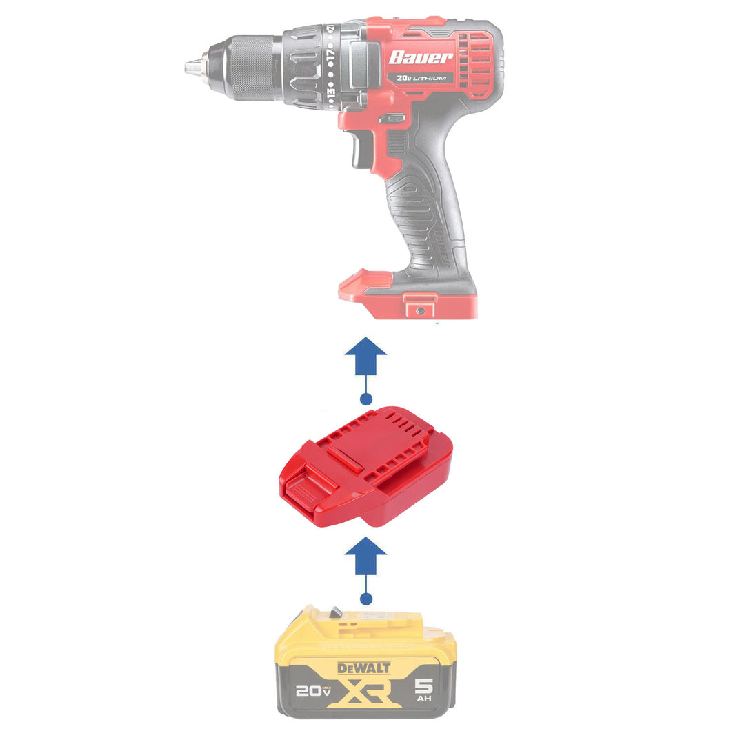 DeWalt 20V to Bauer 20V Battery Adapter