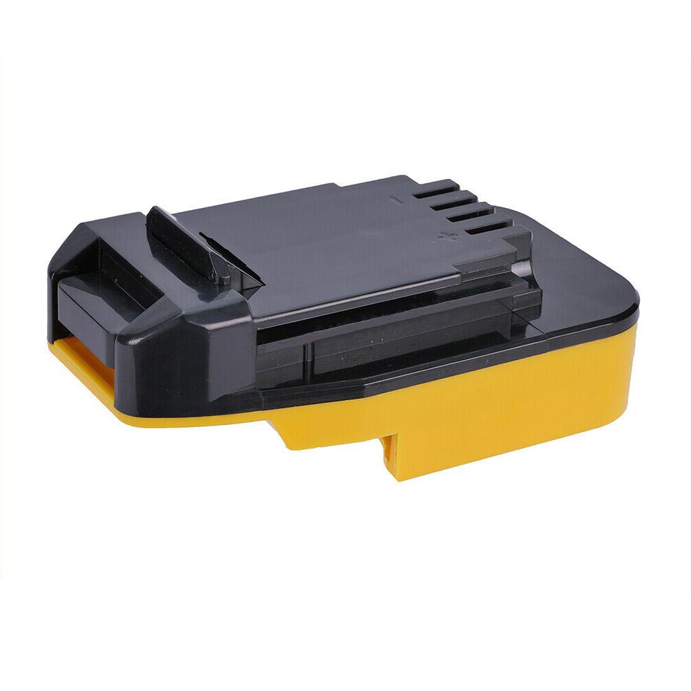 DeWalt 20V MAX to Bostitch 18V battery adapter - Bostitch tool-side connection with the latch hook and terminal channel over