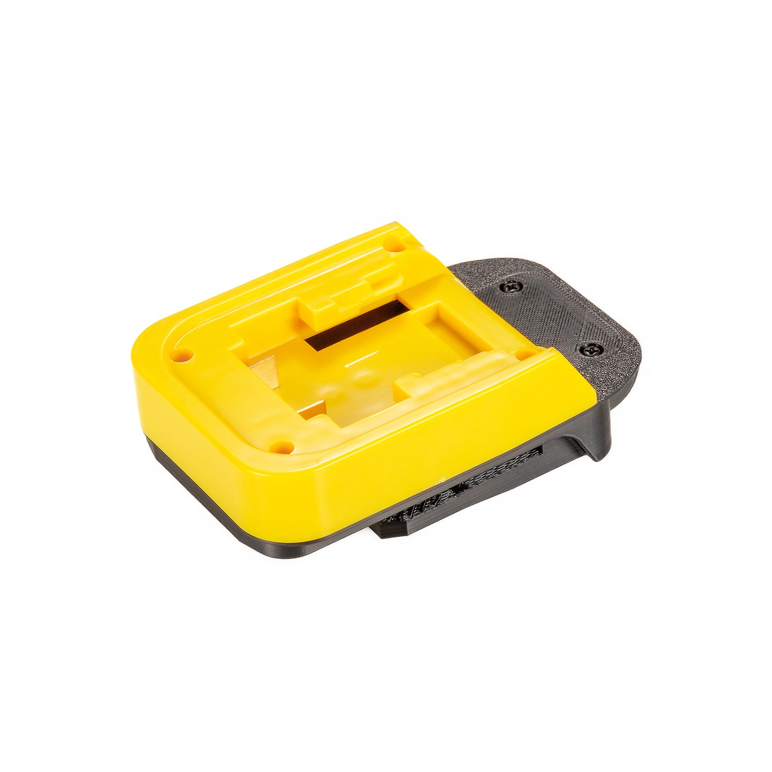 DeWalt 20V MAX to Chicago Electric 18V battery adapter - battery-side connection, pocket with twin terminal blades
