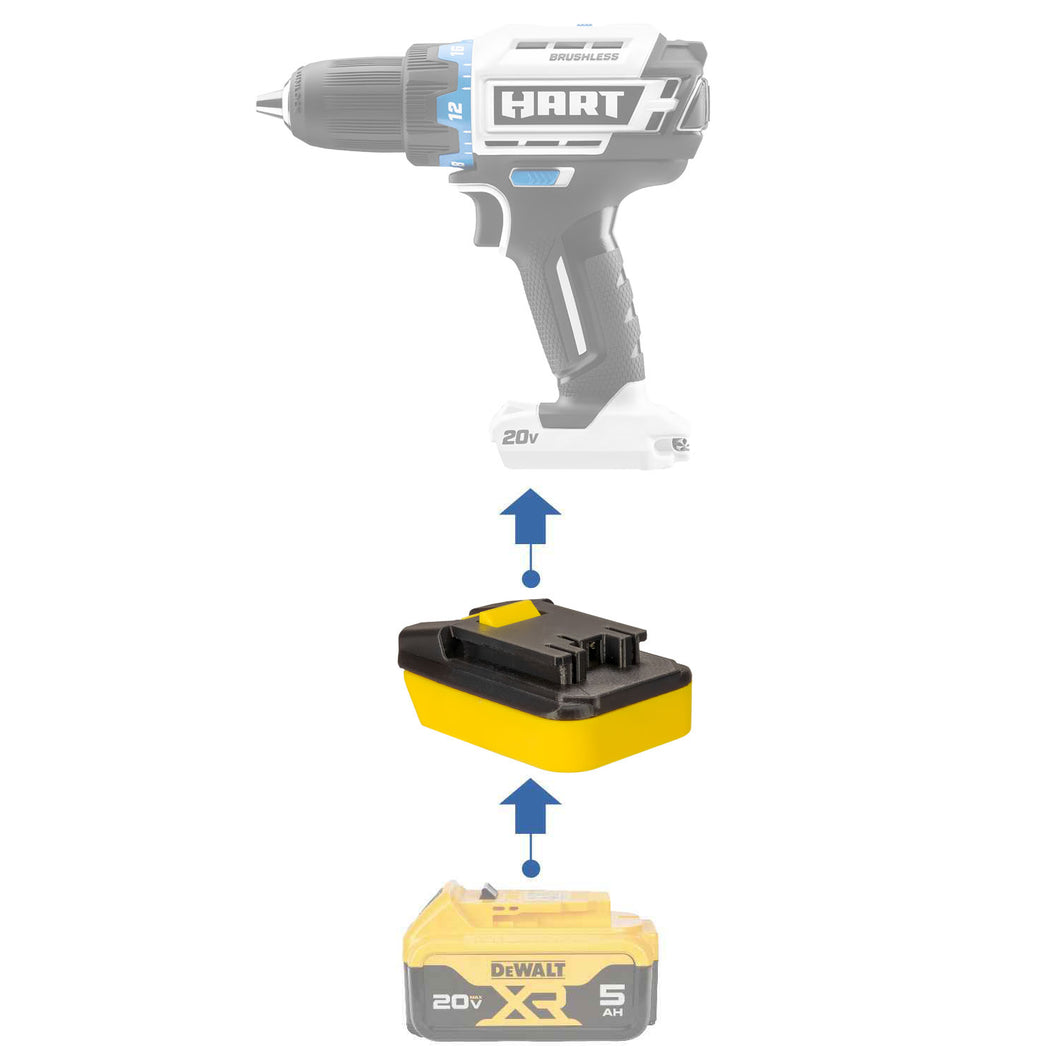 DeWalt 20V to Hart 20V Battery Adapter
