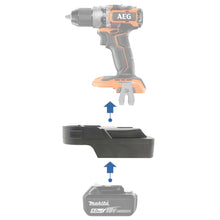 Load image into Gallery viewer, Makita 18V to AEG 18V Battery Adapter
