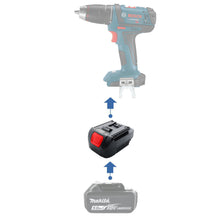 Load image into Gallery viewer, Makita 18V to Bosch (Blue) 18V Battery Adapter
