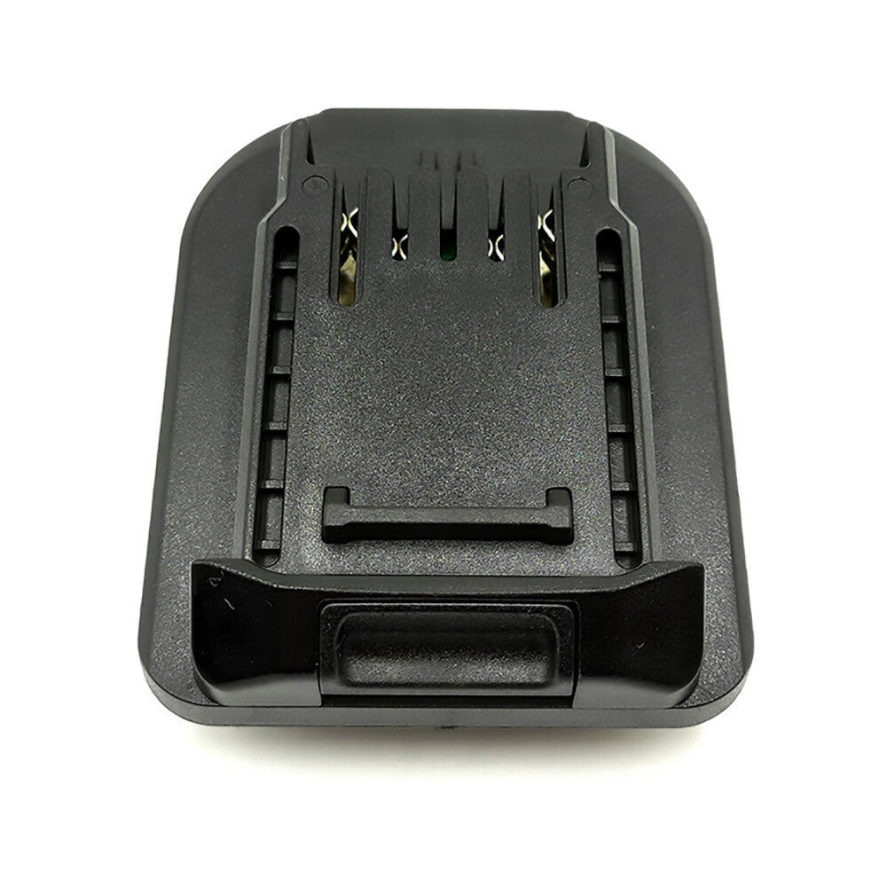 Makita 18V LXT to CAT 18V battery adapter - CAT tool-side connection, five spring-clip terminal slots with copper contacts