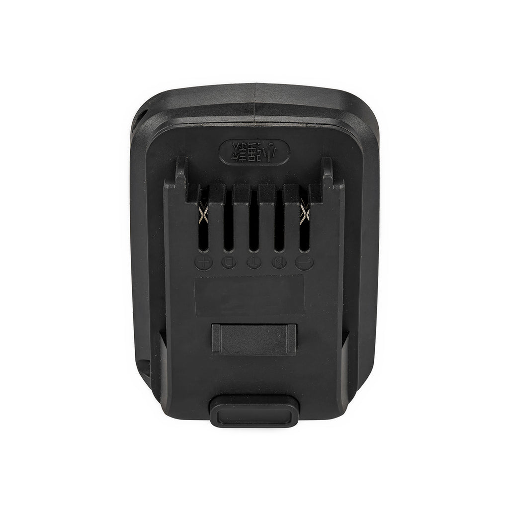 Makita 18V LXT to Mastercraft 20V (PWRPOD / Blue) battery adapter - Mastercraft tool-side connection, five terminal slots
