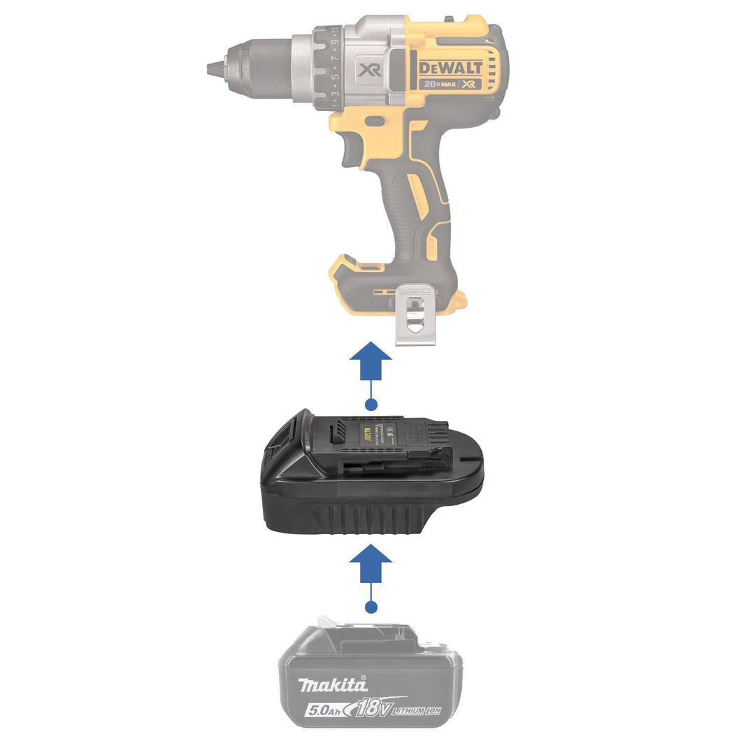 Makita 18V to DeWalt 20V (Lithium) Battery Adapter