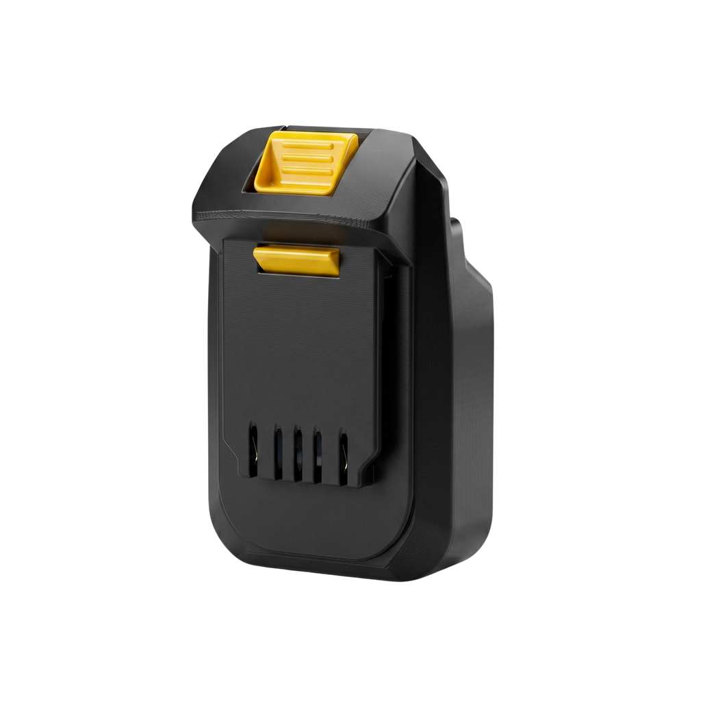 Makita 18V LXT to MATRIX 20V battery adapter - MATRIX tool-side connection, five terminal slots with copper contacts