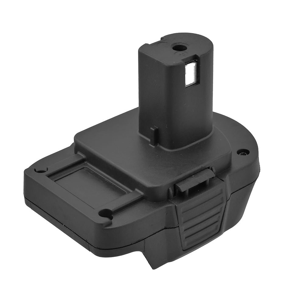 Makita 18V LXT to Ryobi 18V ONE+ battery adapter - Ryobi post and top plate, vent ribs along the side