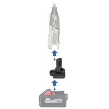 Load image into Gallery viewer, Milwaukee 18V to Dremel 12V (8220 8250)  Battery Adapter
