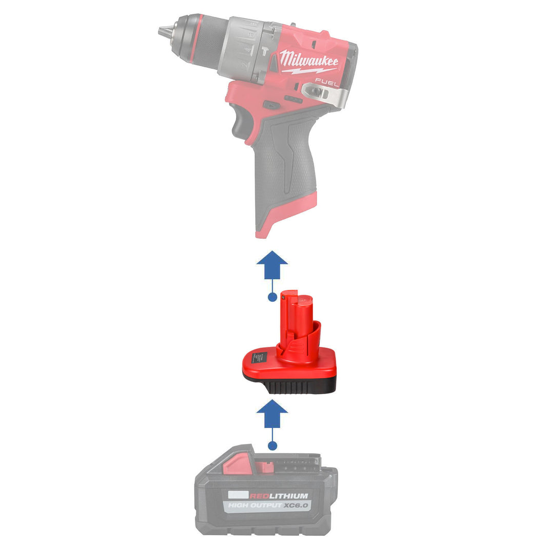 Milwaukee 18V to Milwaukee 12V Battery Adapter