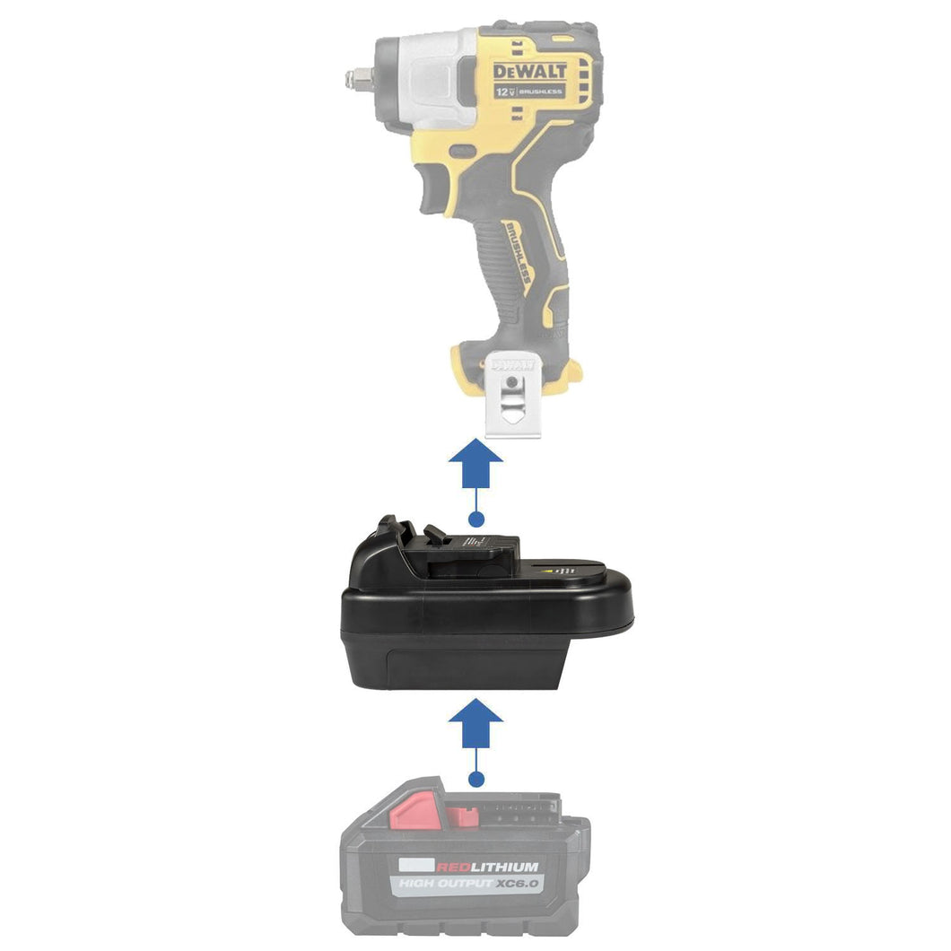 Milwaukee 18V to DeWalt 12V Battery Adapter