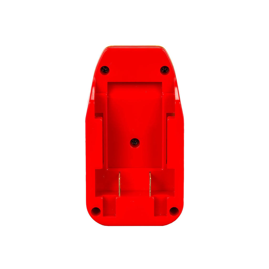 Porter Cable 20V to Hercules 20V battery adapter - battery-side connection, twin copper blade terminals and three screws