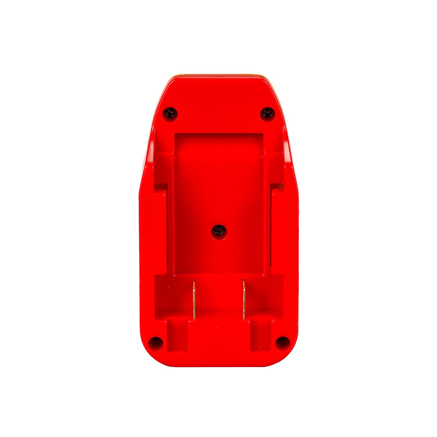 Porter Cable 20V to Hercules 20V battery adapter - battery-side connection, twin copper blade terminals and three screws