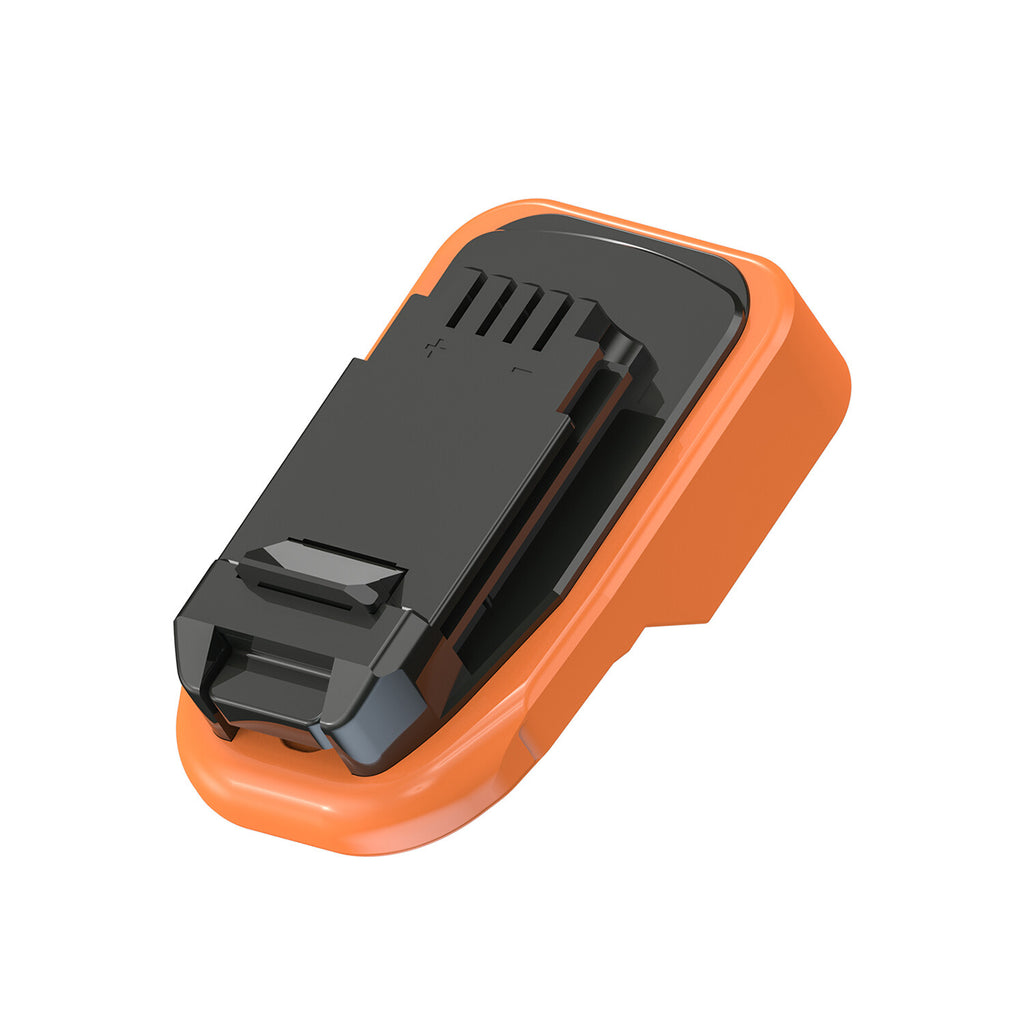 RIDGID 18V to Bostitch 18V battery adapter - Bostitch tool-side connection with the latch hook
