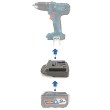 Load image into Gallery viewer, RIDGID 18V to Bosch 18V (Blue) Battery Adapter

