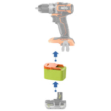 Load image into Gallery viewer, Ryobi 18V to AEG 18V Battery Adapter
