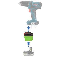 Load image into Gallery viewer, Ryobi 18V to Bosch (Blue) 18V Battery Adapter
