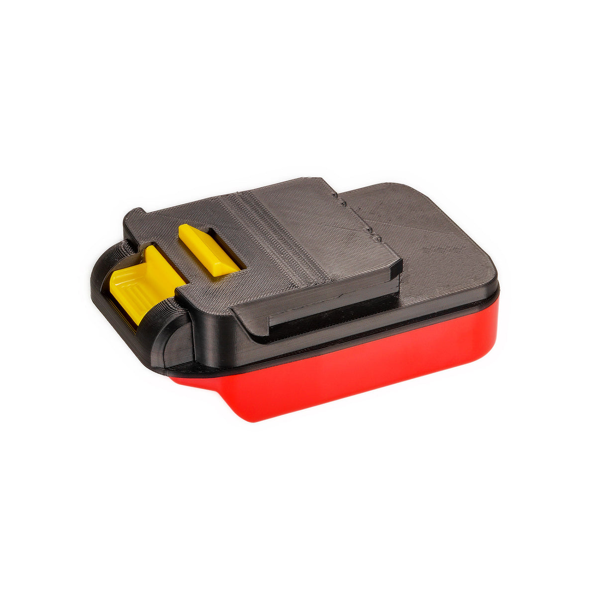 Stanley FATMAX V20 to Chicago Electric 18V battery adapter - tool-side connection, four terminal slots in the raised stem