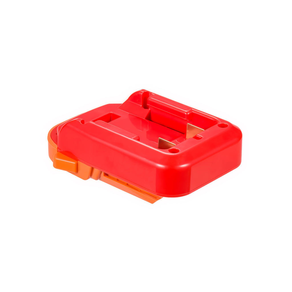 Stanley V20 to RIDGID 18V battery adapter - battery-side connection uppermost, guide channel and twin copper blades