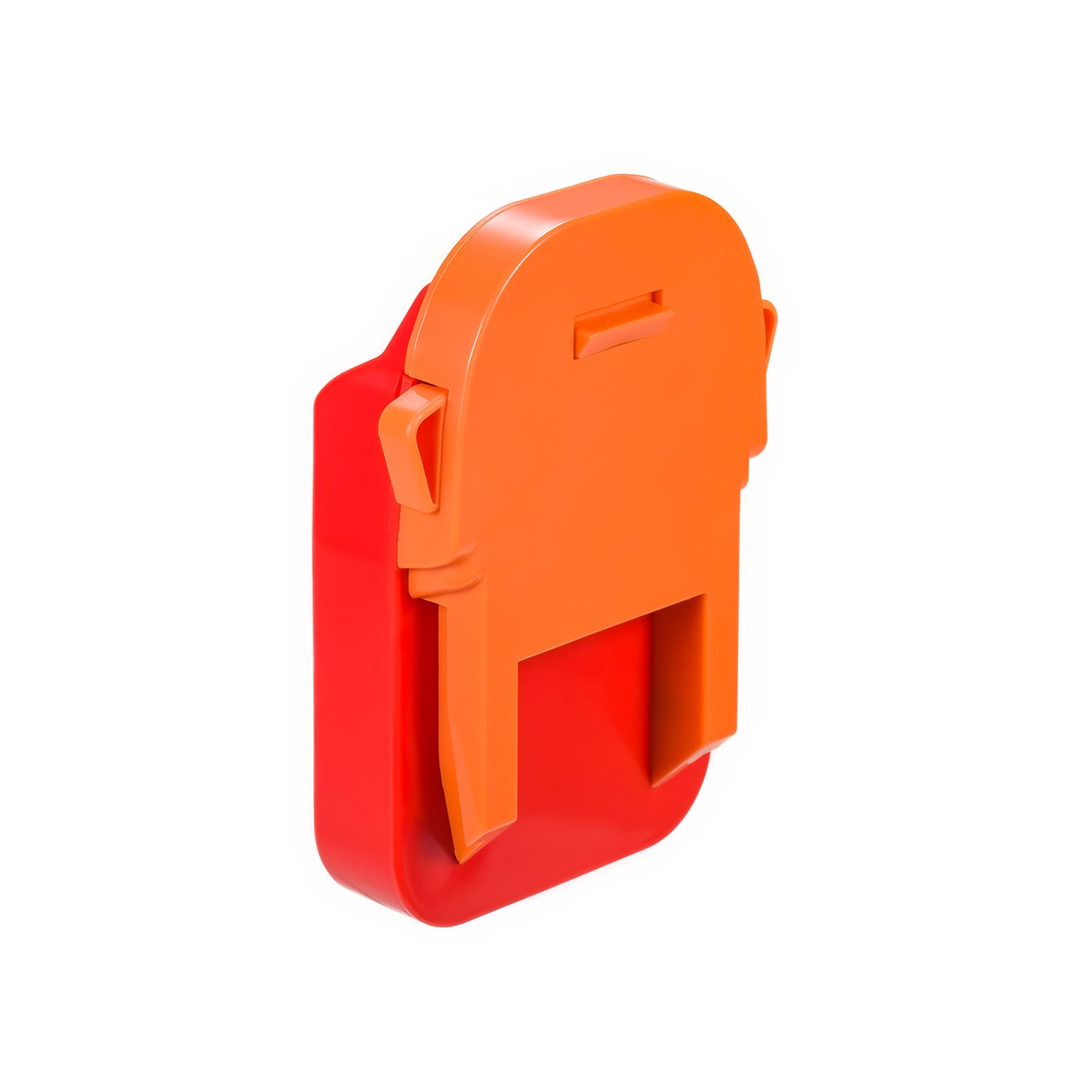 Stanley V20 to RIDGID 18V battery adapter - tool-side connection square on, raised rib and a release catch at each side
