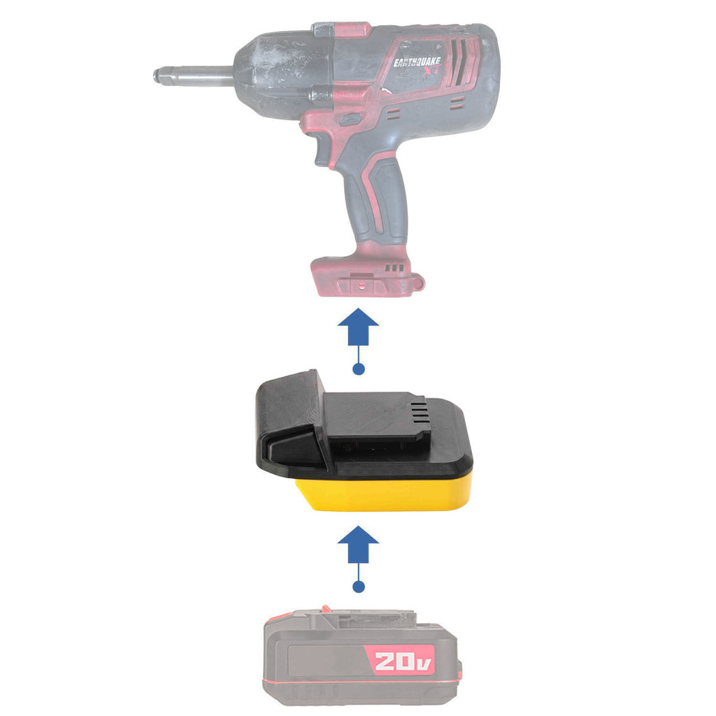 Bauer 20V to Earthquake XT 20V Battery Adapter
