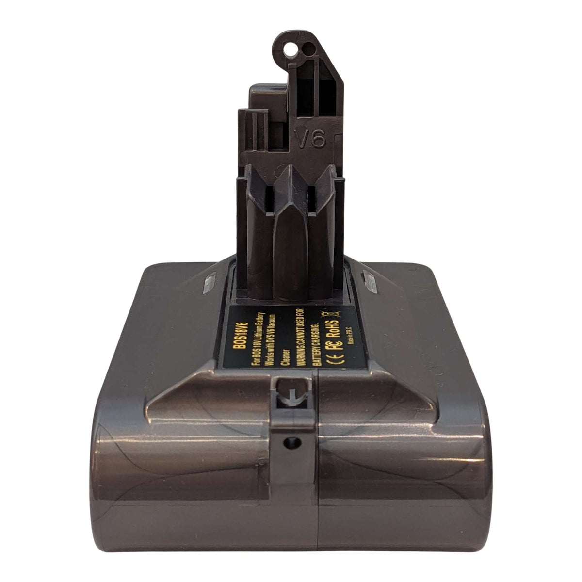 Bosch 18V GBA (Blue) to Dyson V6 battery adapter: Dyson Connector, Rear
