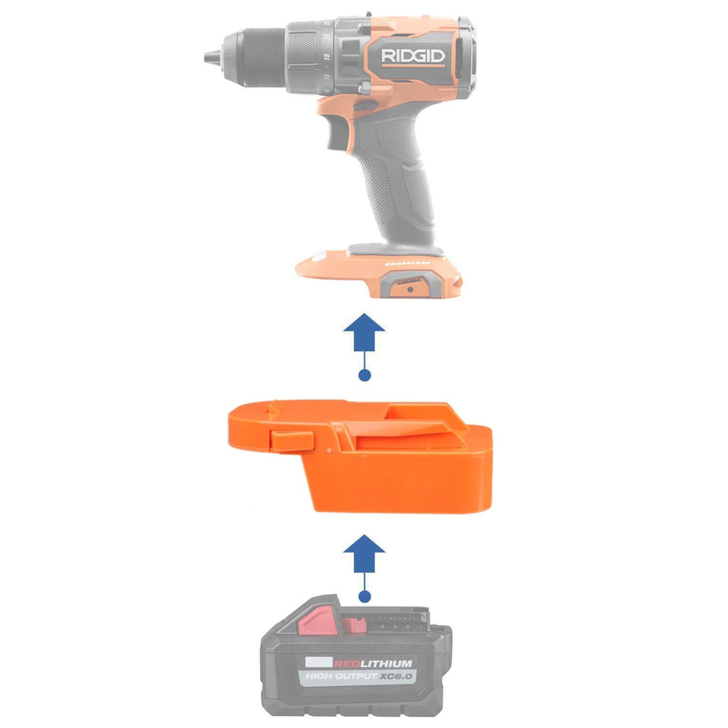 Milwaukee 18V to RIDGID 18V Battery Adapter