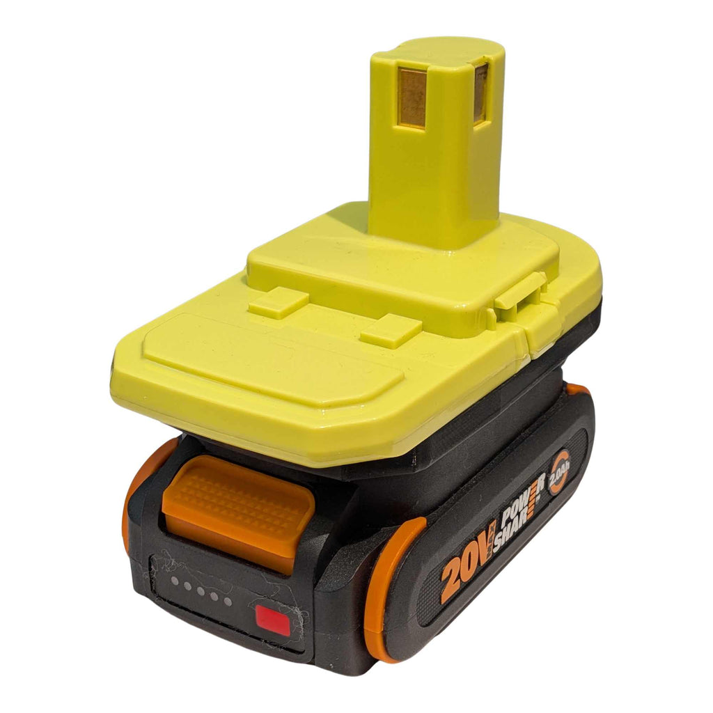 WORX 20V PowerShare (Orange) to Ryobi 18V Battery Adapter